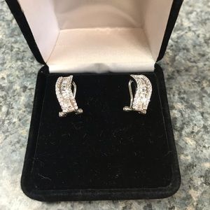 Sterling Silver Wave Style Earrings